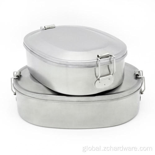 China Oval Adult And Kids Stainless Steel Bento Box Factory